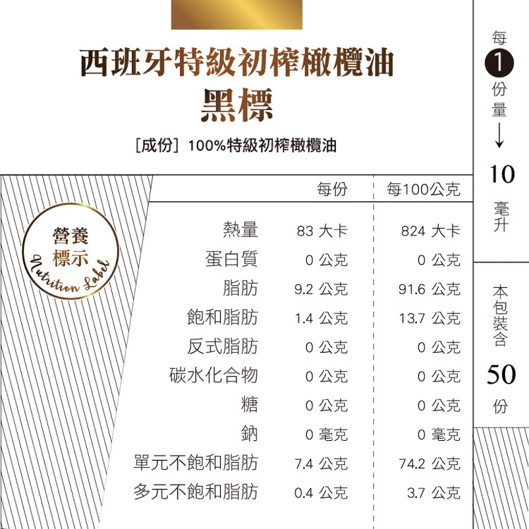 【Vieiru 維爾璐】特級初榨黑標橄欖油 (全素)