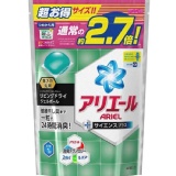 [[超值2.7倍]] 日本進口 P&G 洗衣膠球 超特大 2.7倍 補充包 (48入)抗菌除臭款-綠