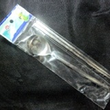 韓國購入 素面 不鏽鋼18-10 扁筷子湯匙餐具組 特價：$90