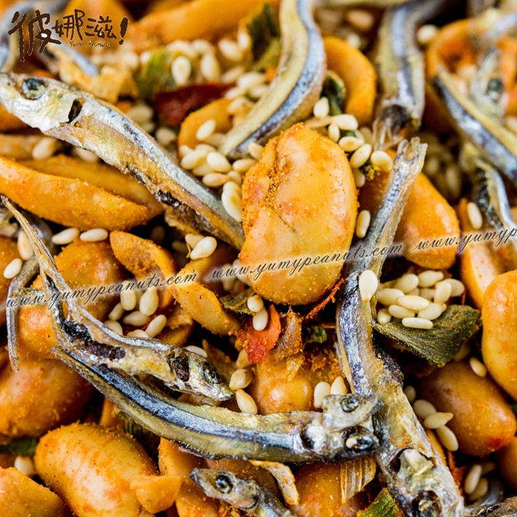 【彼娜滋】蔥辣蜜汁小魚花生-分享包(葷)