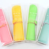 韓版時尚文具袋/化妝袋~特價70元 刷具袋 彩妝包 畫筆 釦式筆袋 輕巧 收納 捲軸創意設計