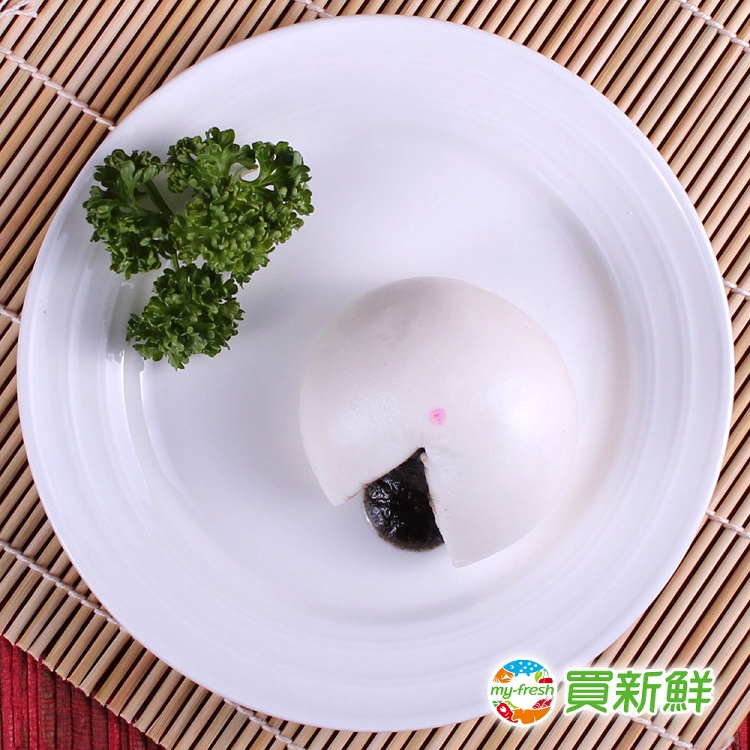 【五星級港點】麻糬流沙包(芝麻)45g±10%/粒(6粒/盒)