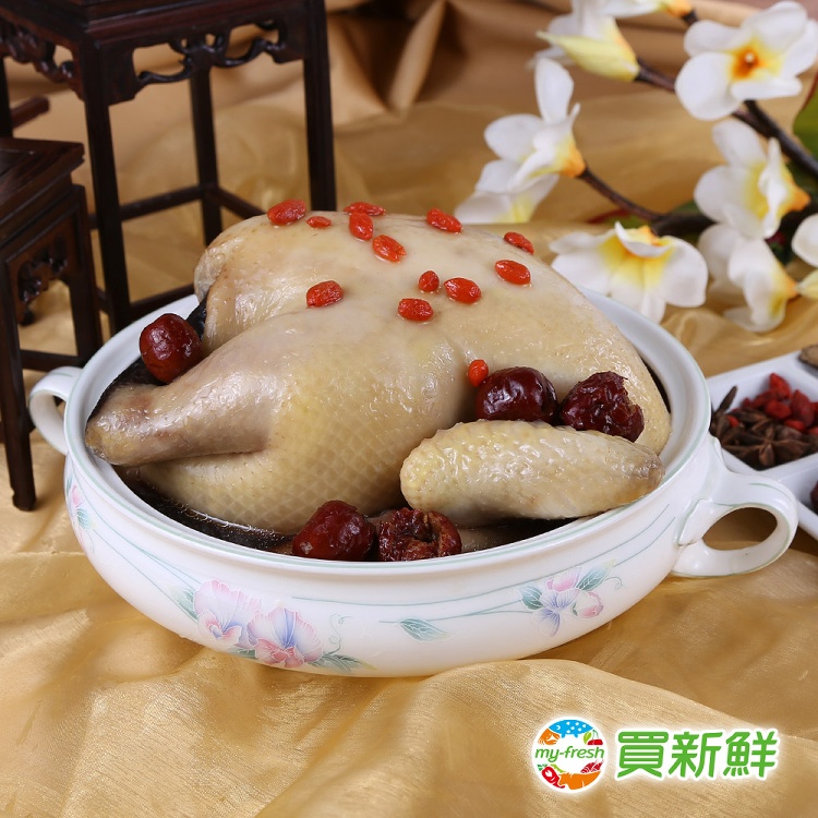 【買新鮮】藥膳四物燉全雞1.5kg±10%/包(固形物700g±10%)
