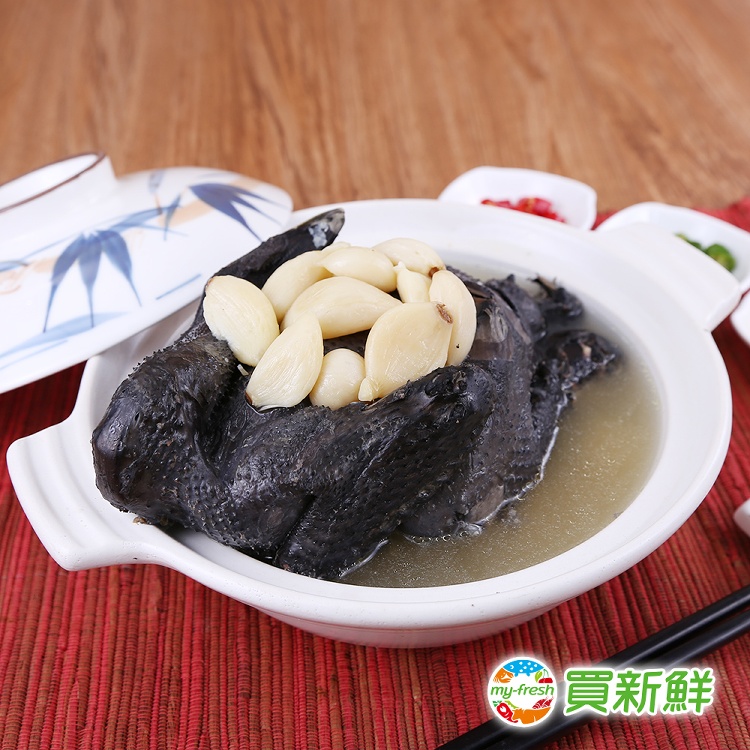【買新鮮】蒜頭燉全雞1.5kg±10%/盒(固形物700g±10%)