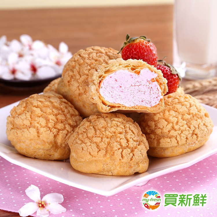 【卡莎貝拉】草莓泡芙慕斯50g±5%/顆