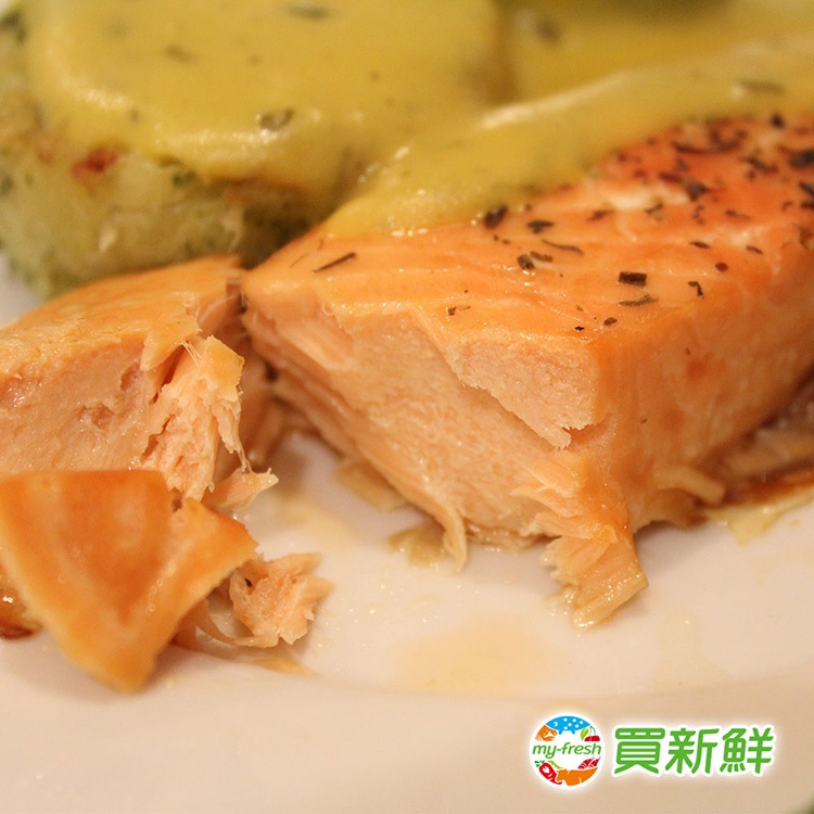 【買新鮮】智利鮮凍輪切鮭魚300g±10%