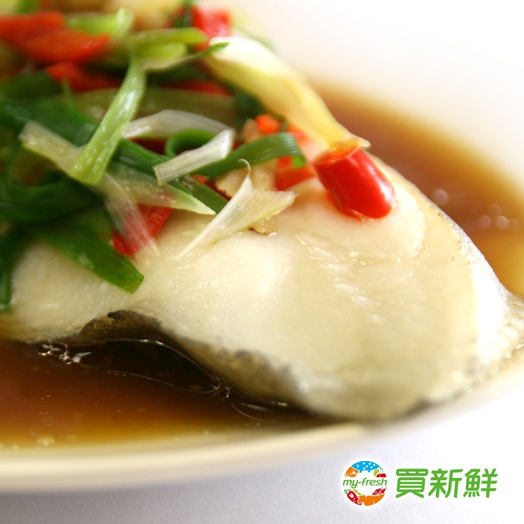 【買新鮮】大比目魚(扁鱈)(有肚洞)300g±10%/片(包冰20%)