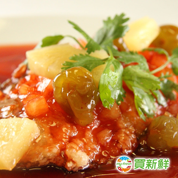 【買新鮮】大比目魚(扁鱈)(有肚洞)300g±10%/片(包冰20%)