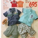 日單藍色帥氣男孩套裝 90~120CM