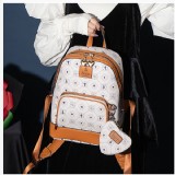 迪士尼系列夢境呢喃愛麗絲款老花皮革後背包