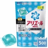 【日本 P&G】 Ariel 強力洗衣膠球補充包-藍色抗菌500g(20顆)