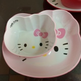hello kitty 造型碗+盤 一組2個 特價：$180