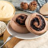 【喫包子】饅頭捲系列-巧克力杏仁(奶素) 特價：$199