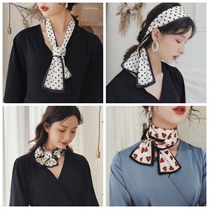 韓國窄版絲巾/領巾