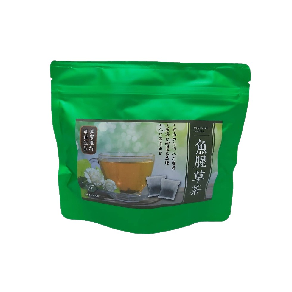 魚腥草茶，●無添加任何人工香精，凝邊台灣優良品種，●人口温阀回甘，健康維持，最佳飲品。