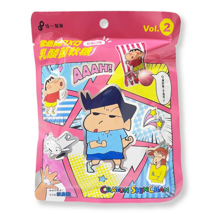 飛壘MAXQ蠟筆小新(原味/草莓/葡萄)乳酸軟糖【貼紙款30g/紋身貼款25g】