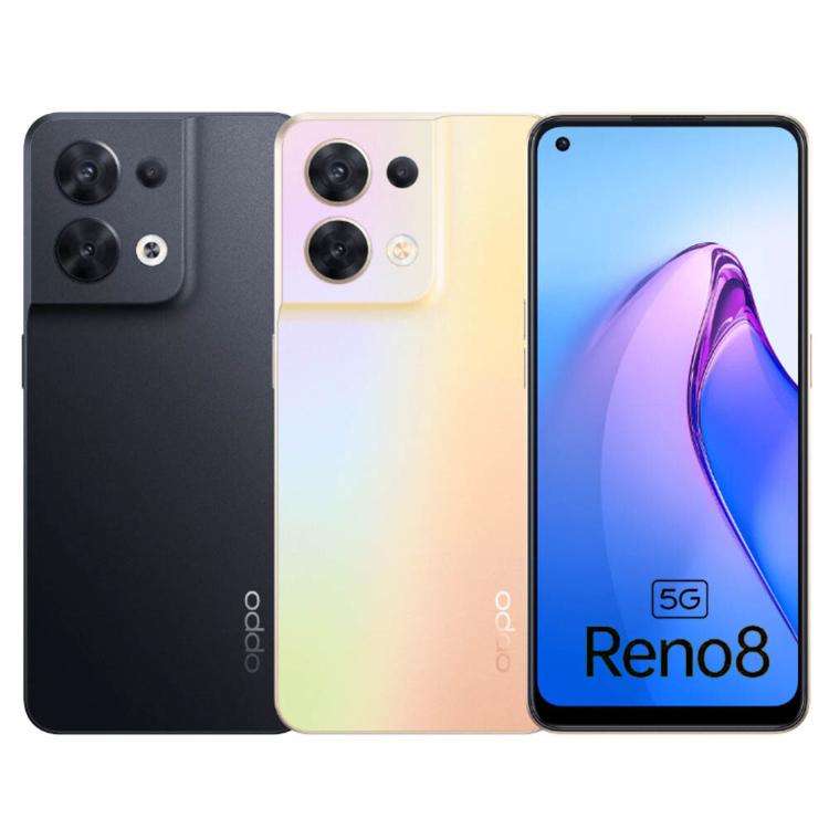 免運!【台版原廠福利品】OPPO Reno8 5G (8G/256G) 贈手機支架+玻璃貼 保固中 展示機 8g/256G (2台,每台6250元)