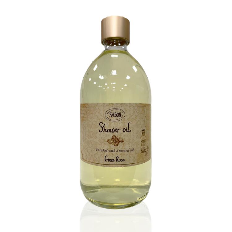 免運!【SABON】沐浴油-以色列綠玫瑰 500ml 500ml