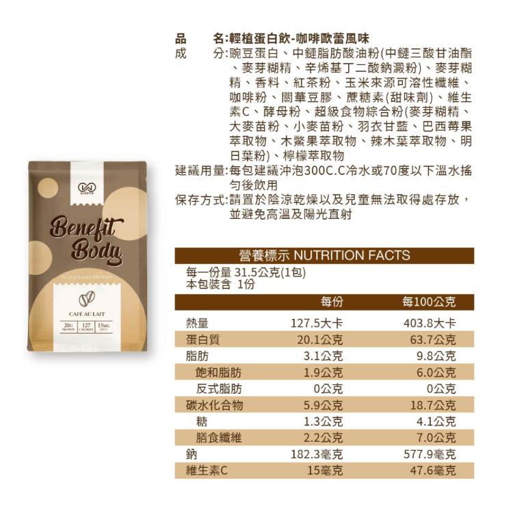 【WORTH沃爾司】Benefit Body 全系列體驗組 13包 (無盒裝 激能+輕植全口味各1)