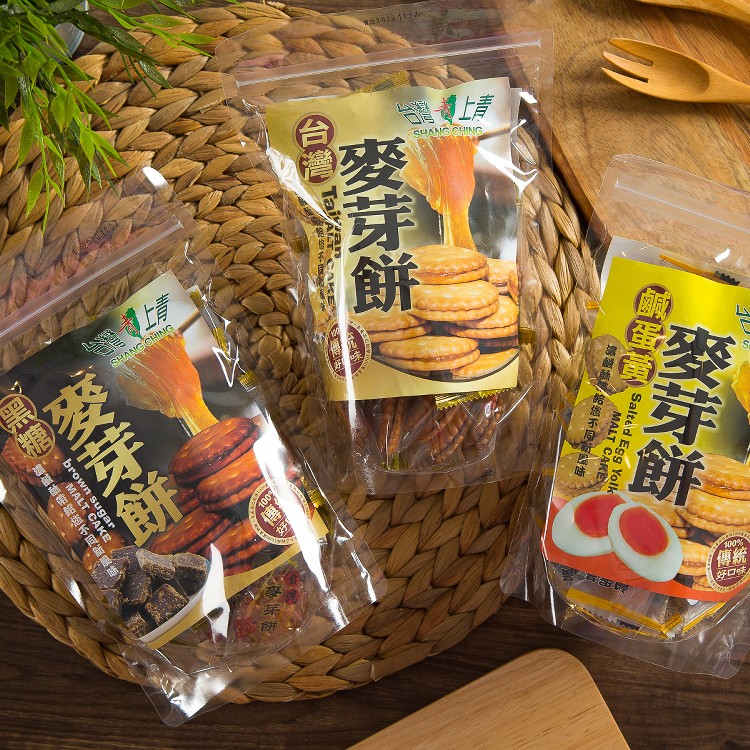 免運!【台灣上青】麥芽餅/三種口味任選 150g (50包,每包36.5元)