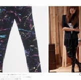 ☆佳蒂斯Goddess☆2010新款流行潑墨內搭褲原價199特價130