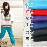 ＊╮嘉蒂斯╭＊【25803】休閒刷毛運動褲＊七色 特價：$138