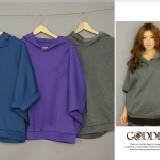 ＊╮嘉蒂斯╭＊【40102】加大內裡刷毛斗篷帽上衣＊三色 特價：$220