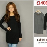 ＊╮嘉蒂斯╭＊圓領百搭長版衣＊三款(素面、豹紋、斑馬) 特價：$138