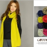 ★嘉蒂斯＊～【BA03】韓流必備百搭素面針織圍巾＊八色