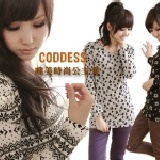 ★嘉蒂斯＊～砰砰感抽皺圓領公主袖長板T＊三款＊三色