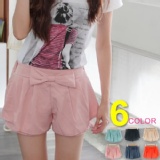 ＊╮嘉蒂斯╭＊韓版【B3307】冰淇淋色大蝴蝶結氣質美女褲裙 特價：$128