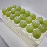 雙層無籽綠葡萄長條蛋糕