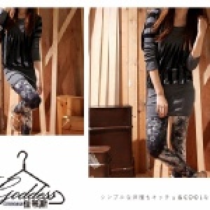 ☆佳蒂斯Goddess☆VIVI2010新款 渲染雪花內搭褲 黑 紫 藍 三色 特價149 三件39