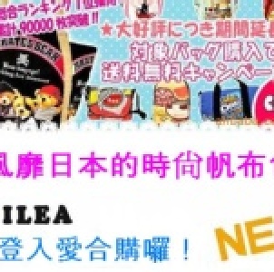 ＊╮嘉蒂斯╭＊正版日本樂天ilea帆布包【I02】小容量 / 媽媽包 / 環保袋 / 便當袋 -