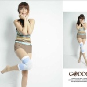 *╮嘉蒂斯╭*3D立體剪裁【日用型】遠紅外線*負離子*抗菌*吸濕排汗奈米銀護膝