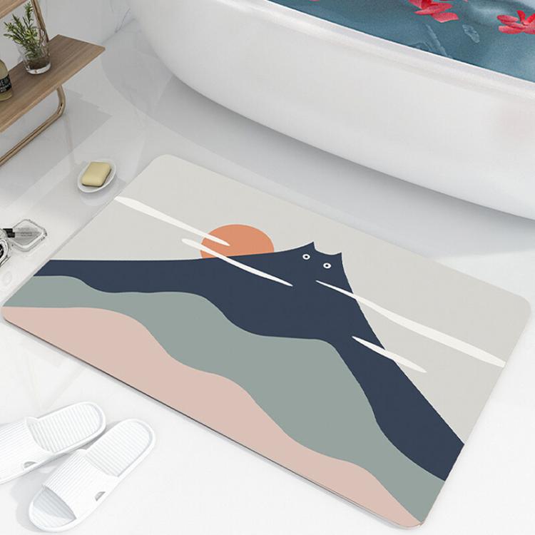 【西格生活館】畢卡喵軟硅藻土吸水地墊