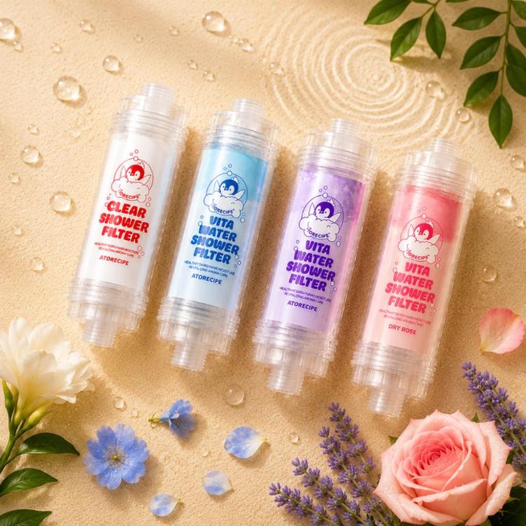 韓國原裝進口【Atorecipe紅企鵝】沐浴香薰維他命過濾器 蓮蓬頭 濾芯 香氛 除氯