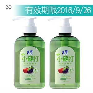 毛寶天然小蘇打蔬果洗滌液470g(舊包裝) x2