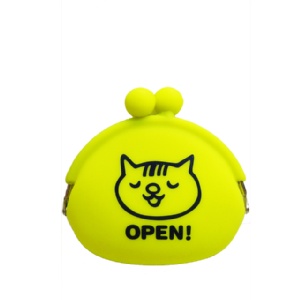 OPEN!條碼貓馬卡龍零錢包-黃