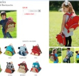 zoo park 兒童造型背包 特價：$350