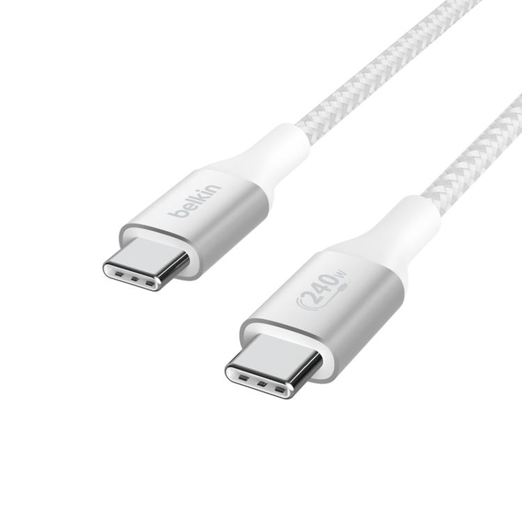 Belkin USB-C to USB-C 240W 編織傳輸線2M 安卓 IPhone15