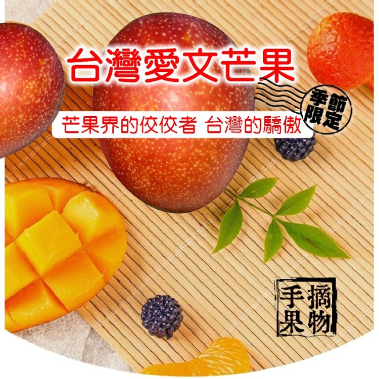【果味仙】愛文芒果5斤(3 KG/公斤)禮盒(10~12粒/盒)
