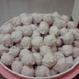 嘉義梅山江-手工貢丸 傳統古早味手工原味貢丸半斤真空包裝