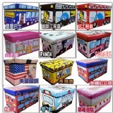 巴士/火車/汽車/消防車 收納箱 雜物置物箱 雜物箱 儲物凳 折疊換鞋凳(大號) 五款可選 特價：$180