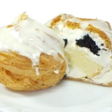 日式鮮奶冰淇淋泡芙(桑葚) 有料讓你大口咬下,大大滿足