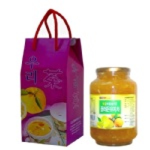 2公斤檸檬柚子茶禮盒(硬式紙盒）