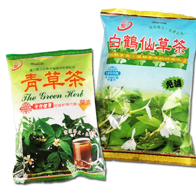 免運!【二聖】4包 青草茶/白鶴仙草茶-80g/包(任選) 80公克/包