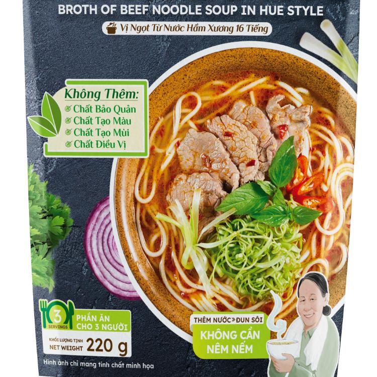 順化牛肉河粉湯頭 - 完美風味，無需調味 - 無防腐劑！