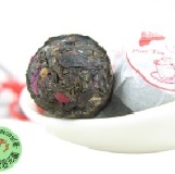 【迷你滇紅玫瑰普洱茶】 (12顆輕巧包) 一級茶，普洱加滇紅玫瑰，濃醇鮮爽，養顏美容!