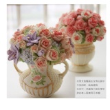 歐式田園玫瑰創意水果叉